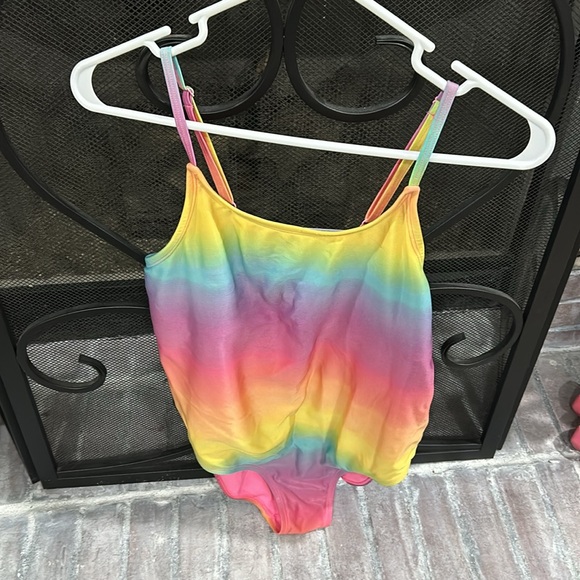 Girls Rainbow Gradient Swimsuit - Picture 2 of 6